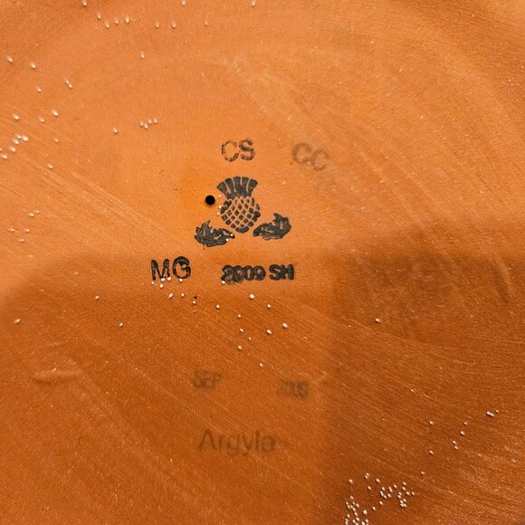 RARE MACKENZIE CHILDS ARGYLE PLAID AURORA CERAMIC GLOBE STORAGE CANISTER JAR - Picture 16 of 16